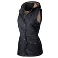 thumbnail image 3 of Made by Olivia Women's Military Soft Faux Lined Anorak Utility Hooded Jacket Vest, 3 of 4