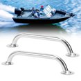 thumbnail image 1 of Boat Handrail Grab, Stainless Steel Marine Grab Handle User Friendly 2PCS  for Yachts, 1 of 7