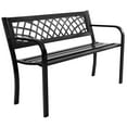 thumbnail image 1 of Costway Patio Park Garden Bench Porch Path Chair Outdoor Deck Steel Frame, 1 of 9