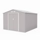 thumbnail image 1 of Cobertizo de Exterior para Jardín y Patio, Bodega de Almacenamiento de Acero Galvanizado, 277 x 259 x 203 cm, Midtown Concept Ultra XL, Gris, 1 of 5