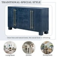 thumbnail image 6 of Vastcury 60" Traditional Style 4 Door Kitchen Sideboard Cabinet, Storage Coffee Bars with Gold Handles for Living Room, Navy Blue, 6 of 8