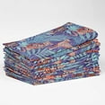 thumbnail image 2 of Vargottam Tropical Wild Cat Cotton Napkins - Set of 12, 20x20 Inches, Purple, Durable & Absorbent, Perfect for Nature Inspired Dining, Spring Celebrations, Outdoor Events - Machine Washable, 2 of 7