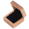 thumbnail image 3 of Wood Ring Box, Wood Ring Holder Portable Compact Complex Interlocking Hinges Beech Wood  For Ring Storage, 3 of 8
