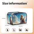thumbnail image 5 of Balery Blue Sky Winged Cat Pattern Oven Cover Kitchen Bread Machine Protector, 2 Slice Toaster Cover for Home, Anti Dust Fingerprint Coaster Cover, 5 of 7