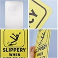 thumbnail image 3 of Caution Slippery When Wet or ICY Sign 8x12 inches 35 Mil Aluminum Warning Sign UV Protected and Waterproof DIY, 3 of 8