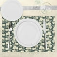 thumbnail image 3 of Ambesonne Grape Place Mats Set of 4, Floral Farming Pattern, Standard Size, Green Beige, 3 of 6