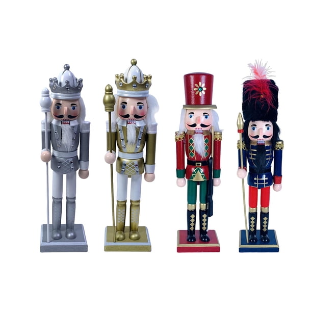 4 Piezas 30 Cm Cascanueces Figura Festival Decoraciones Navideñas Estilo R Gloria Figurita de Cascanueces