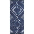 thumbnail image 6 of ReaLife Rugs Machine Washable Printed Moroccan Diamond Blue Eco-friendly Recycled Fiber Area Runner Rug (2'6" x 8'), 6 of 10