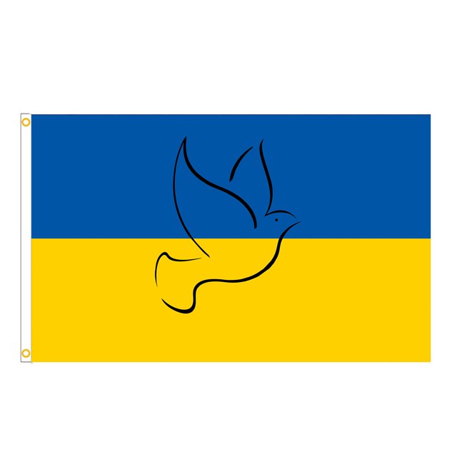 Bandera de la paz de Ucrania, bandera de la paz de Ucrania, decoración del hogar, bandera de Ucrania resistente a la decoloración, rendimiento probado