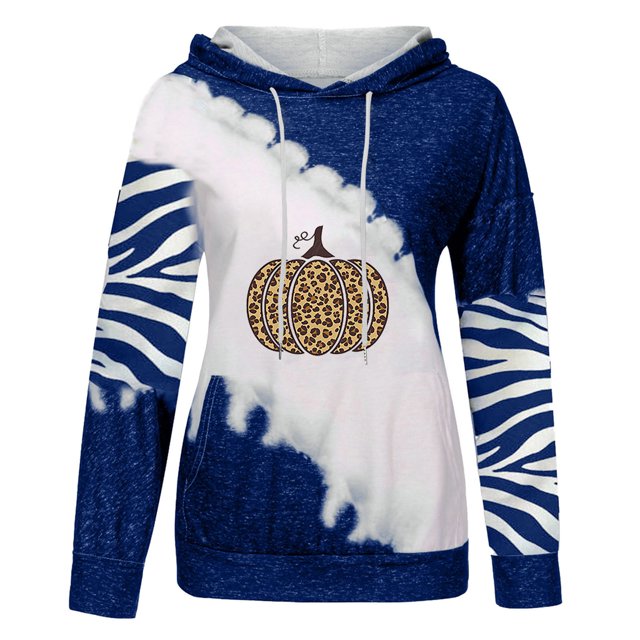 Blusa de manga larga con estampado de Halloween informal a la moda para mujer, jersey con capucha, Tops, sudadera Fridja bvmnju5086