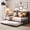 Full-Gray, variant on Asofer Full Upholstered Daybed with Trundle, Convertible Sofa Bed, Charging Station, Lockable Wheels & Storage Headboard, White