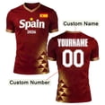 thumbnail image 5 of FYEGRE Soccer for Men,Soccer Practice Soccer Wear for Sports Training National Team Football Shirt For Men Athletic Breathable Sportswear Training Top Brick Red S, 5 of 7