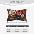 thumbnail image 5 of Haiem Pillowcase for Hair and Skin Queen - Elegant Floral Vase Painting Printed Soft Pillowcase with Envelope Closure-20"x30", 5 of 8