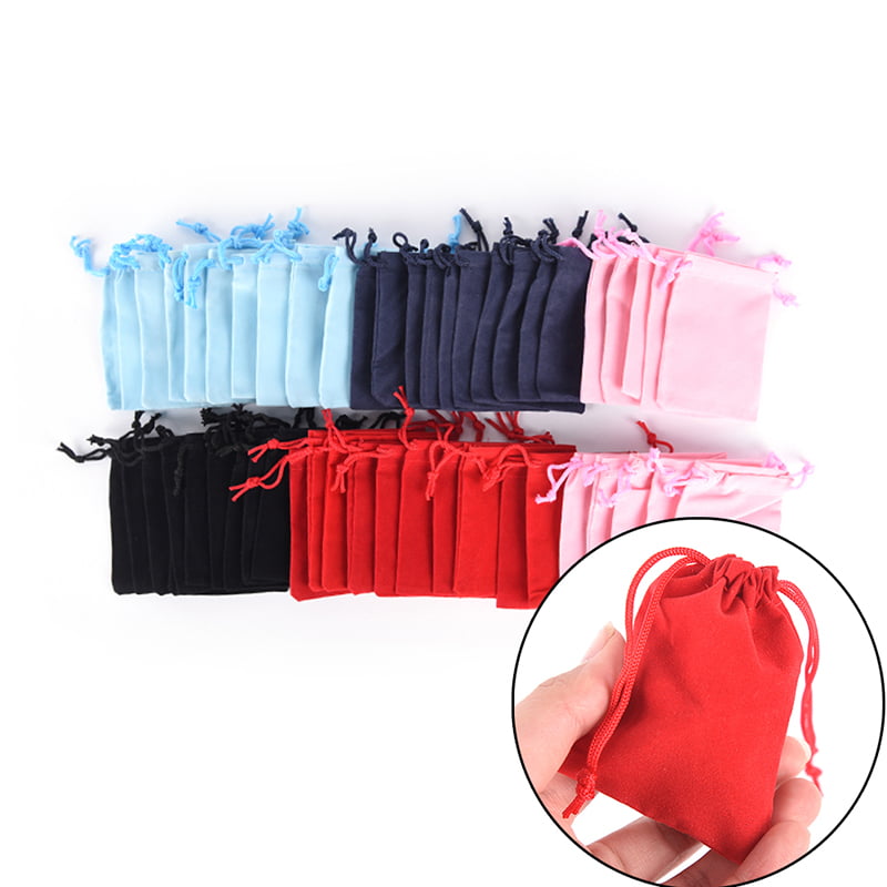 10pcs/lot 7*9cm Velvet Bag Drawstring Pouch Jewelry Packing Wedding Gift Bags TO 
