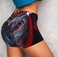 thumbnail image 4 of Lsque Chucky Pattern High Waisted Biker Shorts for Women-Tummy Control Fitness Athletic Workout Running Yoga Gym Shorts,Moisture-Wicking-X-Large, 4 of 9