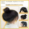 thumbnail image 4 of Hot Sale Women Cushion Hair Root DIY Increase Hair Volume Invisible Puff Hair Head Cushion Head Wig Silicone Fluffy Hair Pad Hair Volume Increase Pad LIGHT BROWN, 4 of 7