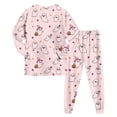 thumbnail image 5 of NIEWTR Girls Boys Halloween Pajamas 2 Piece Graphic Long Sleeve Long Pants Pajama Set Kids Cute Pj Soft Holiday Sleepwear, 5 of 7