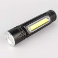 thumbnail image 4 of Linterna LED recargable COB Lámpara de luz Antorcha para uso en exteriores Negro Sharpla Linterna USB recargable, 4 of 8