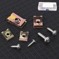 thumbnail image 1 of Yctze 85xU Clip Holder Set,U Type Clips Nuts Assortment Automotive Interior Trim Fasteners With Stainless Steel Screws, 1 of 8