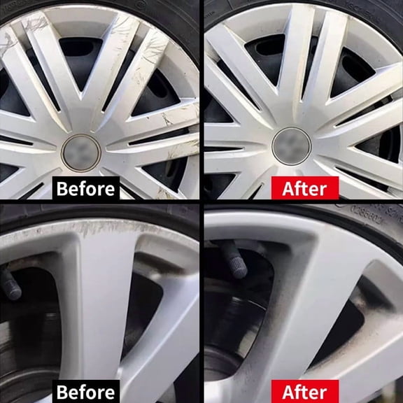 Upgraded Car Wheel Scratch Repair Polish 80g Alloy Wheel Repair Kit With Sponge Removes Scratches Restores High-gloss Vehicle Polishes Hub