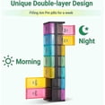 thumbnail image 5 of Extra Large Pill Organizer 2 Times A Day, Pill Box 7 Day Weekly Pill Box Organizer, Am Pm Pill Case Pill Container With 14 Xl Compartment For All Meds, 5 of 5