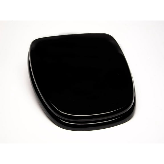 1Q1E9-90 Styled for Eljer New Emblem Square Front Design Toilet Seat with Vari-Adjust Lok-Down Heavy Duty Hinge, Elongated, Black