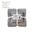 thumbnail image 3 of Wuztai Fleece & Bath Towel Set, Microfiber Absorbent Quick-Dry Bathroom Collection, Luxury Hotel Style Home Bath Linens Ensemble, 3 of 3