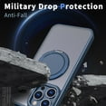 thumbnail image 5 of Allytechgroup Mangetic Case Cover for Apple iPhone 16 Plus with Ring Holder Stand, Compatible with Magsafe & Car Mount Shockproof Translucent Back Cover Phone Case for Apple iPhone 16 Plus, Blue, 5 of 6