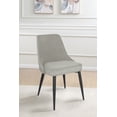 thumbnail image 2 of Cosmo Upholstered Dining Side Chair Light Grey (Set of 2), 2 of 12