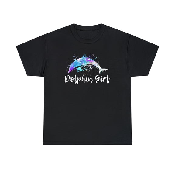 Dolphin Girl Dolphin Lover Beach Trip Women Teen Girls T-Shirt