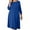 A2-Royal Blue, variant on Womens Plus Size Casual Dresses Pumpkin 1X Shift Dresses 3/4 Sleeves Casual Dress Boat Neck Flowy Dress with Pockets
