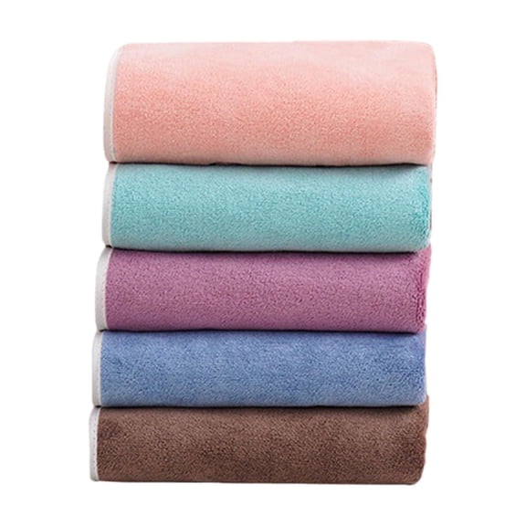 Bath Towel Set 5 Pieces 30 X 14 Inches Absorbent Cotton Hand Towels For Bathroom Kitchen Hotel Soft Quick Dry Multi Color