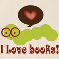 thumbnail image 3 of CafePress - I Love Books Bookworm Tote Bag - Unisex Canvas Tote Bag, Beige, 1-Piece, 3 of 8