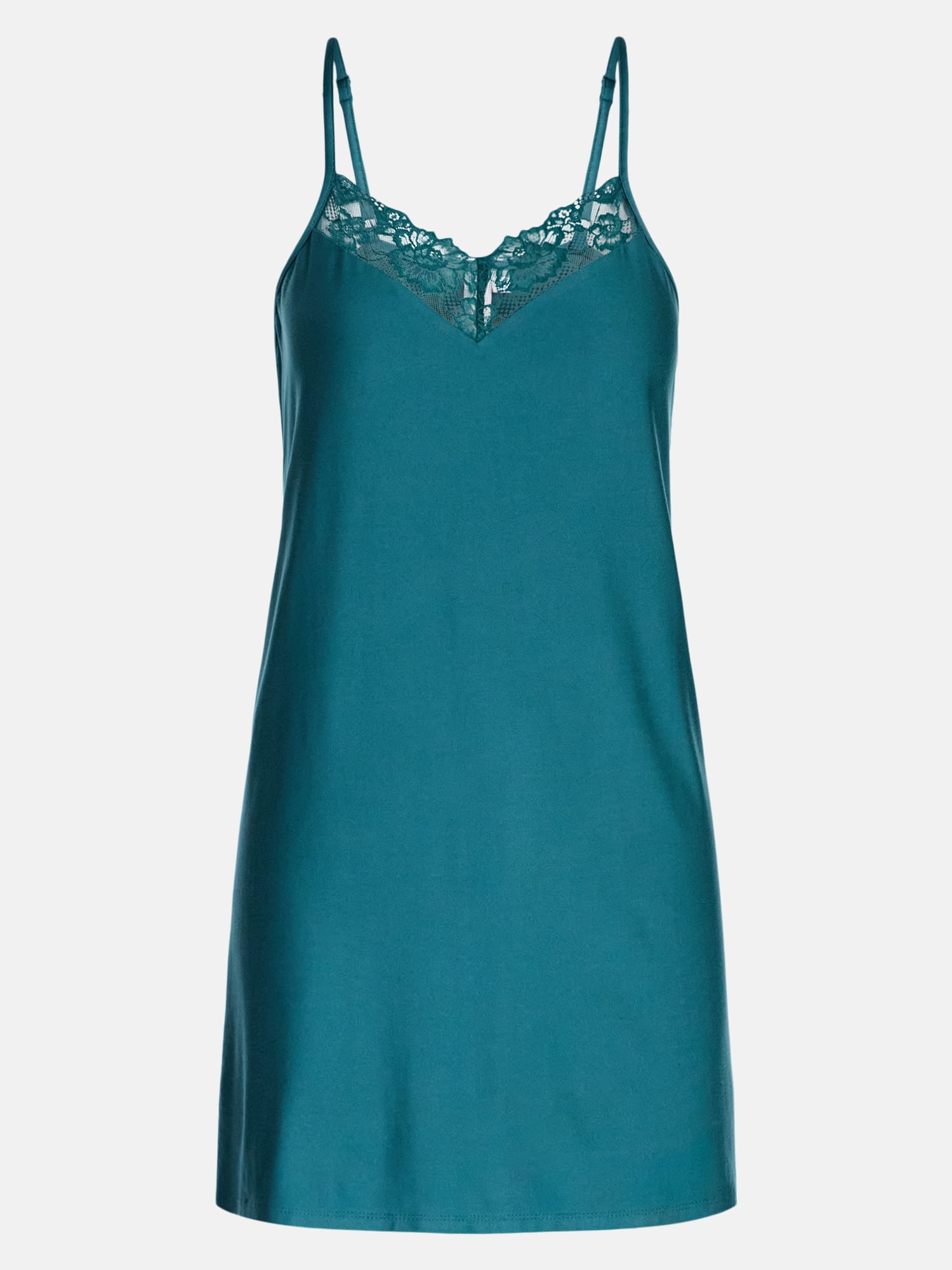 Joyspun Women’s Dreamy Soft Collection Lace Front Knit Chemise, Sizes XS-3X