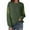 Army Green, variant on Busydd Womens Sweatshirt Trendy Color Block Long Sleeve Tops for Women Comfy Loose Fall Crewneck Sweatshirt L