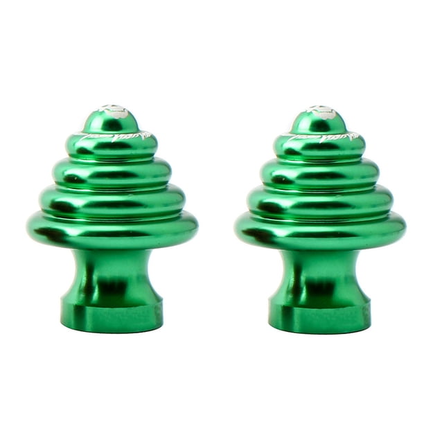 Eigraketly Tuerca de cubo de bicicleta de 2 piezas, aleación de aluminio duradera, cubos de rueda de liberación rápida, componentes de bicicleta, Ciclismo Verde Eigraketly OD020651-02