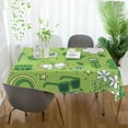 thumbnail image 6 of GZHJMY St. Patrick's Day Clover Tablecloth, Rectangle Waterproof Washable Polyester Table Cover for Picnic Dinner Holiday Party Decor, 60 x 120 Inch, 6 of 7