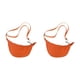 thumbnail image 1 of Minnieouse Mujeres Niñas Dumpling Bun Work Purse Casual Nylon Bandolera Naranja 2piezas Naranja, 1 of 1