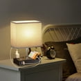 thumbnail image 6 of IJIL Table Lamp for Bedroom, 15.7" Two Fast USB Charging Ports Touch Desk Lamp for Living Room Dorm Home Office, 6 of 8