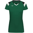 thumbnail image 2 of High5 Girls Truhit Tri-Color Short Sleeve Jersey 342253 Dark Green/Black/White S, 2 of 5