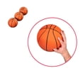 thumbnail image 6 of Size 3 Basketball, Indoor & Outdoor 3-pack, 7-inch Diameter Durable Rubber Ball, Perfect for Arcade Games by Hall of Games, 6 of 6