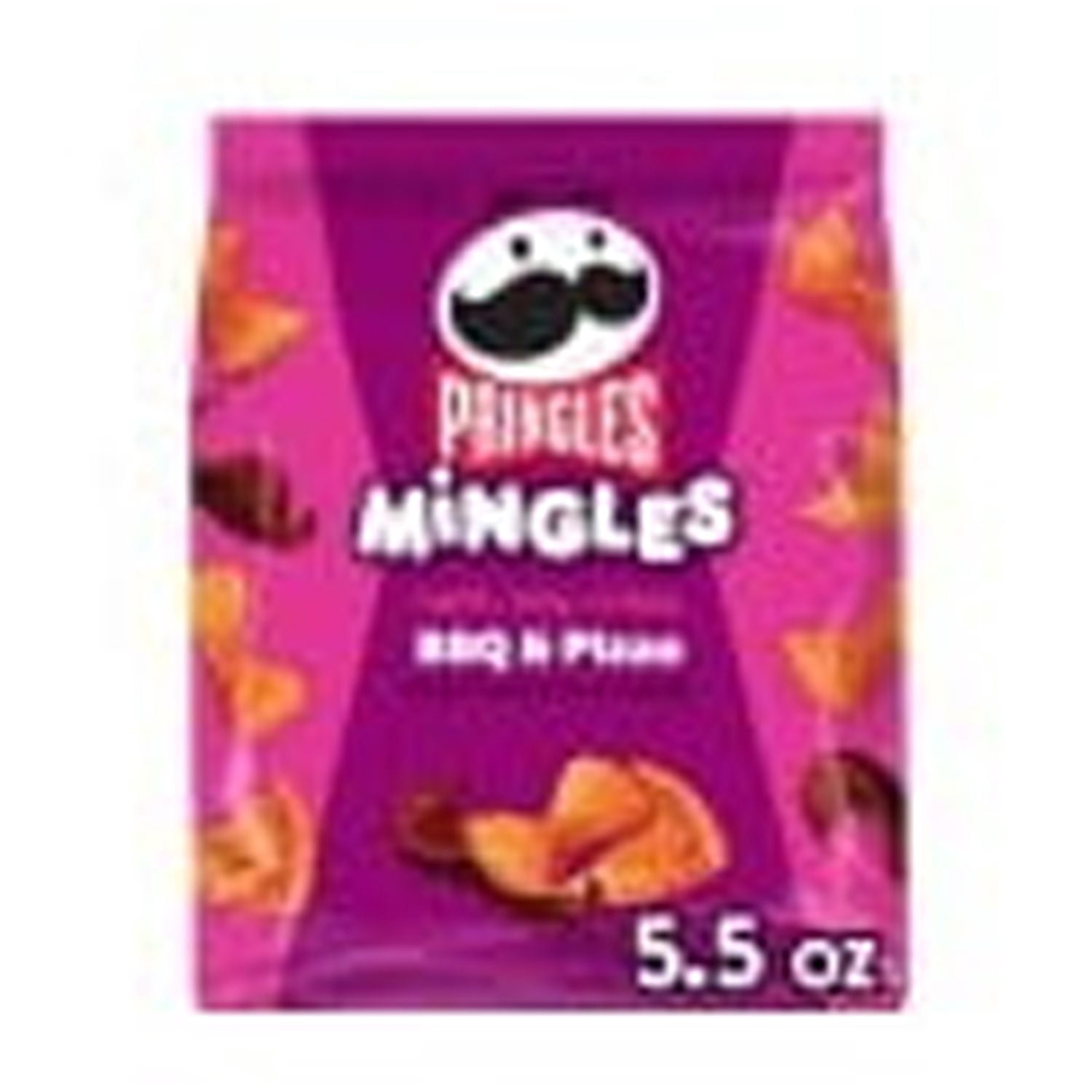 (6 pack) Pringles Mingles BBQ and Pizza Puffed Snacks, Salty Snacks, 5.5 oz