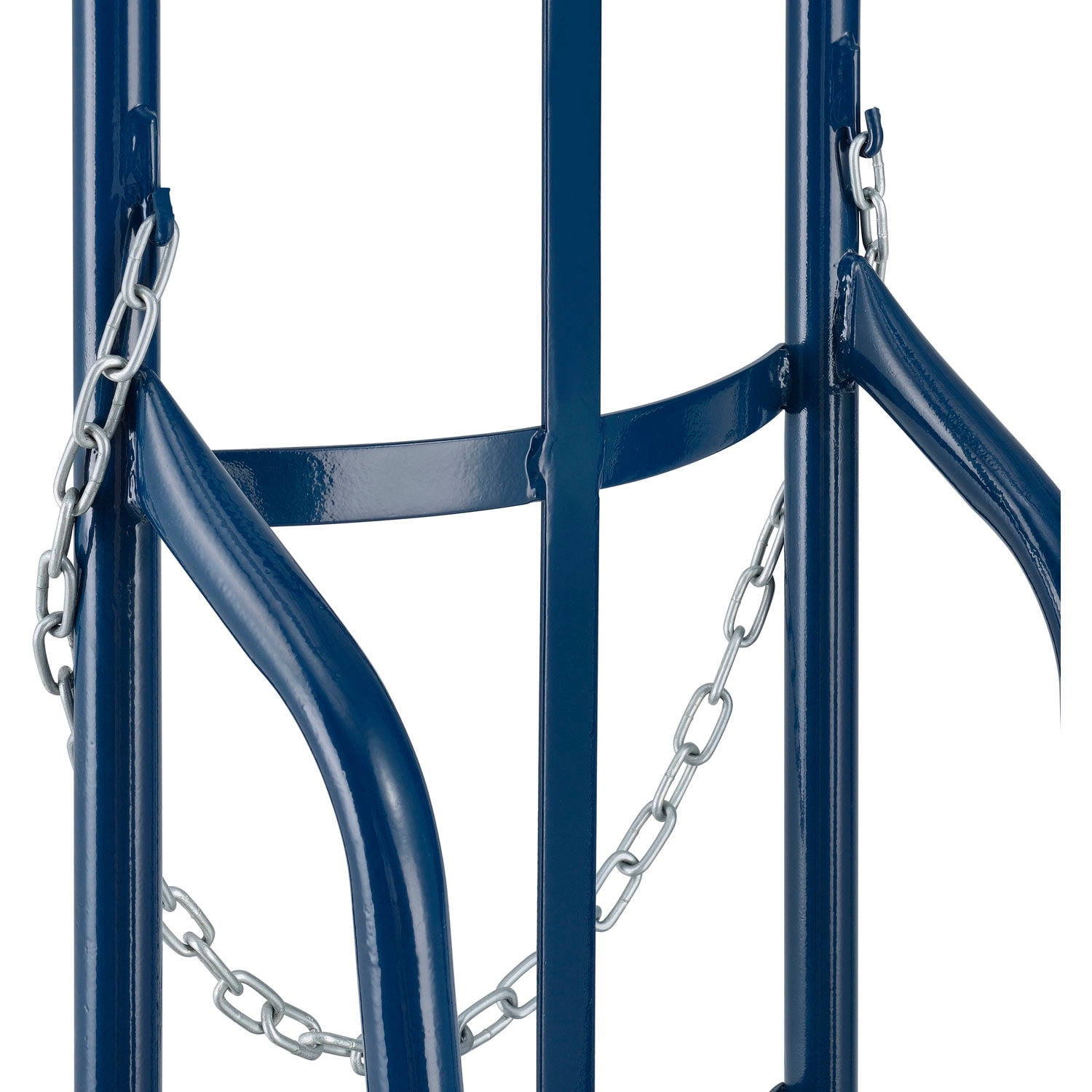 Single Cylinder Hand Truck with Curved Handle, 10" Semi-Pneumatic Wheels, 500 Lb. Cap, 47"H