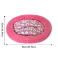 thumbnail image 3 of Padded Thickened Round Flower Pet Kennel, Non-Slip Winter Dog Mat with Soft Fill, Warm Cat Bed for Indoor Comfort, Machine Washable Pet Mat for Small to Medium Pets, 3 of 5