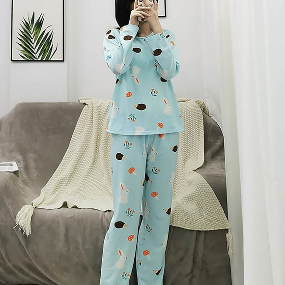 Gift TIMIFIS Women’s Pajamas Set Long Sleeve Sleepwear with Pants 2 Piece Cozy Loungewear Pjs Sets Lounge Comfy Casual Loungewear Night Sleep Sets pring/Summer