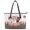 Cat and Rose Pattern Design, variant on Uourmeti Cat and Rose Pattern Design Lightweight Saddle Handbag, Leather Womens Tote Handbag Zippered Tote Bag for Office Shopping