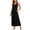 *Black, variant on VBVC Women's Sleeveless Stretchy Maxi Dress,Summer Tank Dress for Women,Ladies Slim Breathable Dress with Pockets,Army Green,S-2XL