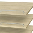 thumbnail image 3 of Easy Track 24" Slanted Shoe Shelves with Chrome Fence Rails, Honey (3 Pack), 3 of 5