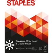 Staples 8.5" x 11" Laser Paper 32 lbs. 98 Brightness 500/RM (85047 / 86047) 633213