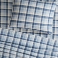 thumbnail image 3 of Woolrich Cotton Flannel Blue Plaid 4 Piece Sheet Set, King, 3 of 8